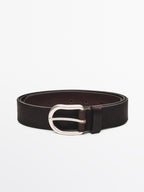 Nappa leather belt