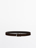 Plush nappa leather belt