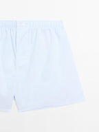 Micro-check print boxers