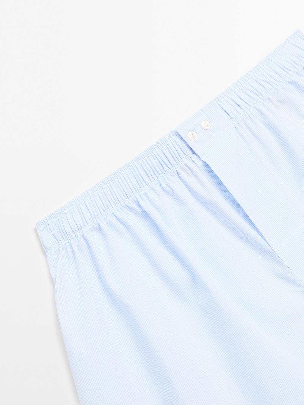Micro-check print boxers