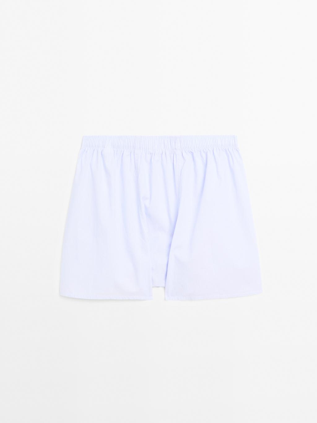 100% cotton micro-striped boxers