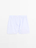 100% cotton micro-striped boxers
