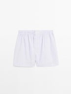 Double stripe print boxers