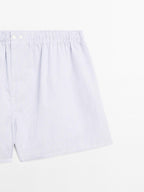 Double stripe print boxers