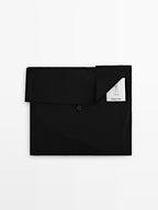 Short sleeve pyjama top and striped trousers