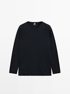 100% cotton striped pyjamas with long sleeve T-shirt