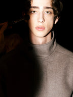 Wool blend high neck jacket - LIMITED