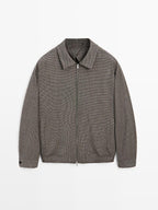 100% wool houndstooth jacket