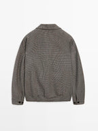 100% wool houndstooth jacket