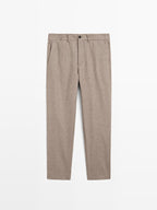 Wool blend stretch trousers - LIMITED