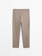 Wool blend stretch trousers - LIMITED