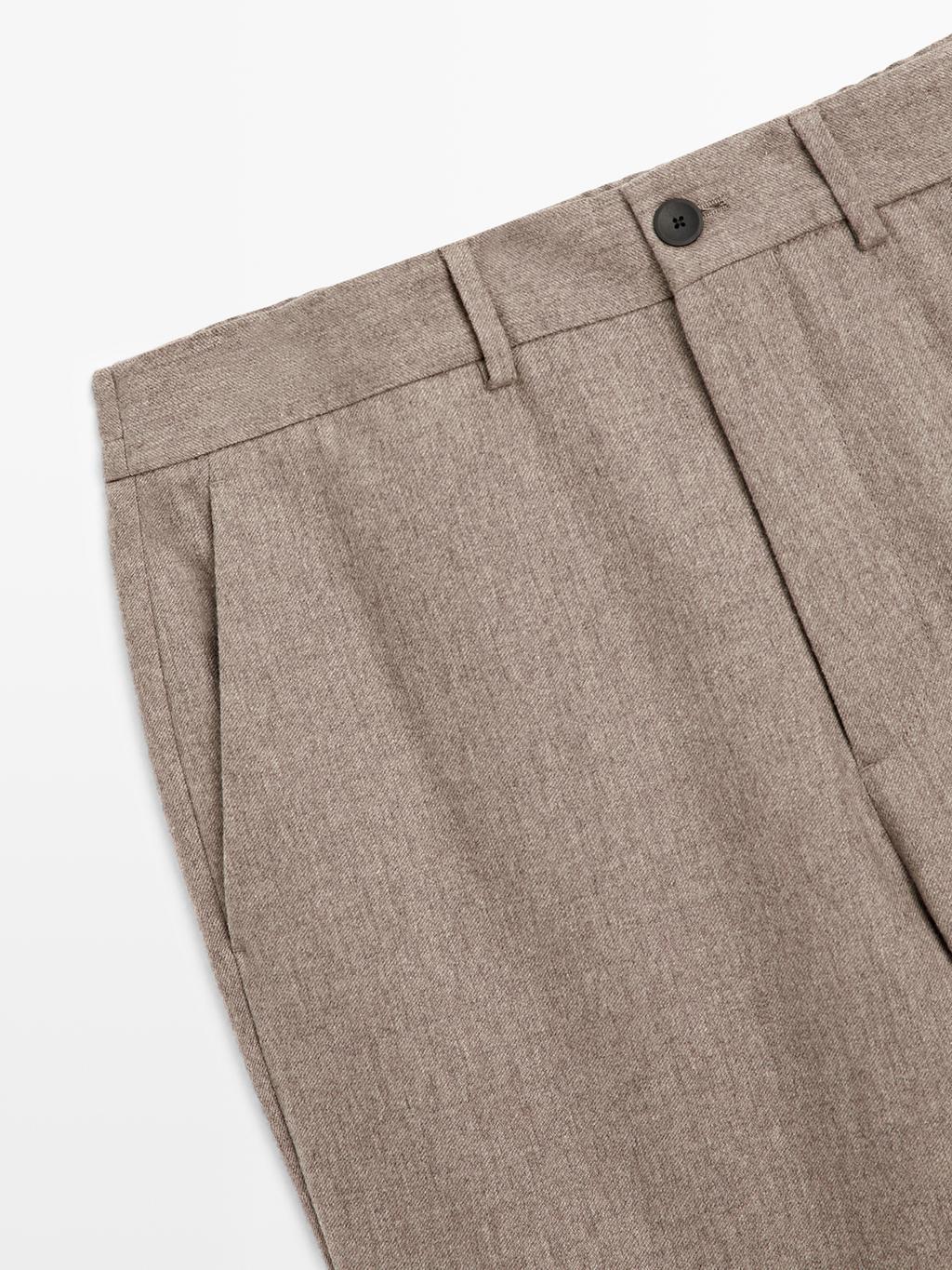 Wool blend stretch trousers - LIMITED