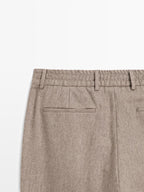 Wool blend stretch trousers - LIMITED
