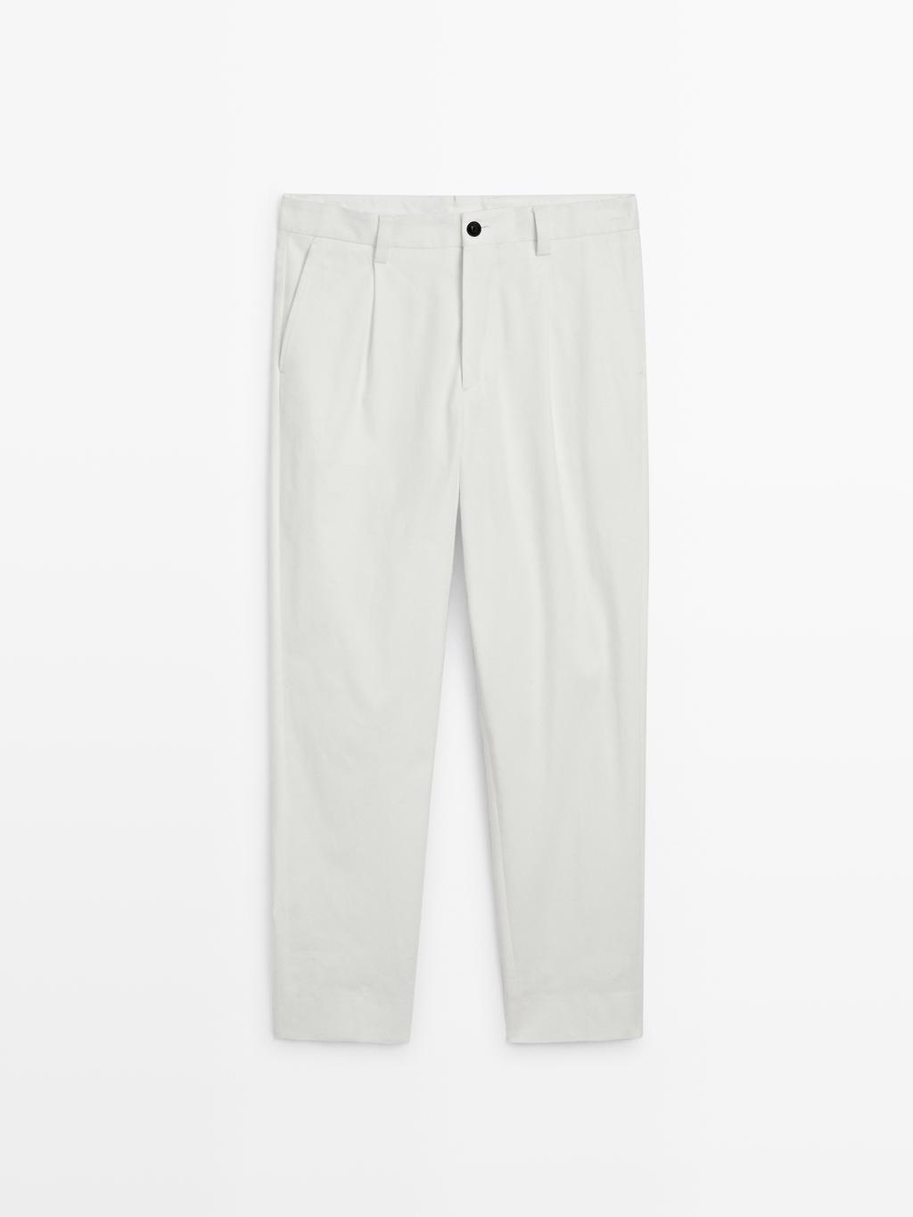 Darted wide-leg trousers - LIMITED