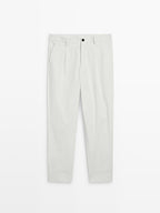 Darted wide-leg trousers - LIMITED