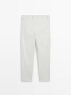 Darted wide-leg trousers - LIMITED