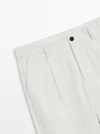 Darted wide-leg trousers - LIMITED