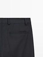 Flannel trousers with darts - LIMITED