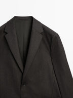 100% wool suit blazer