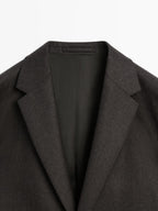 100% wool suit blazer