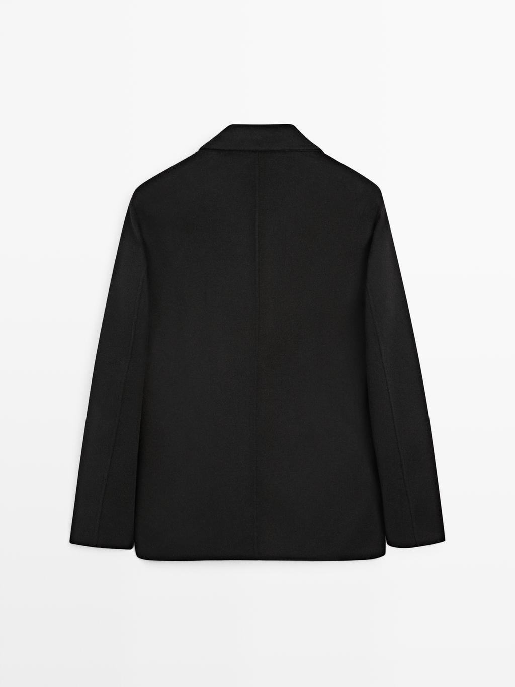 Double wool blend blazer