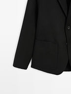 Double wool blend blazer