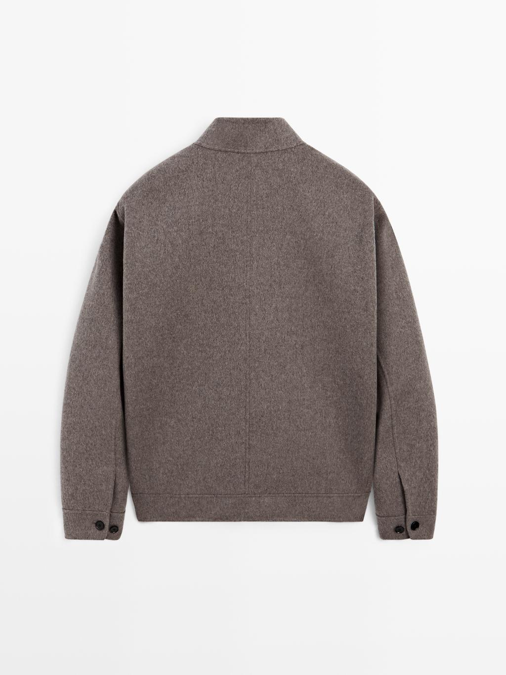 Double wool blend jacket