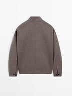 Double wool blend jacket