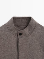 Double wool blend jacket