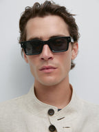 Total look linen overshirt