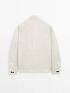 Total look linen overshirt