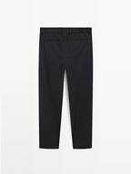 Wool blend trousers