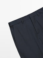 Comfort waist trousers with interior elastic