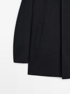 Double wool blend coat