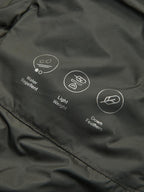 Water-repellent ultra lightweight down blend jacket