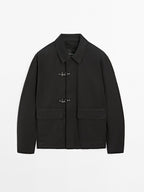 Water-repellent toggle jacket