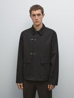 Water-repellent toggle jacket