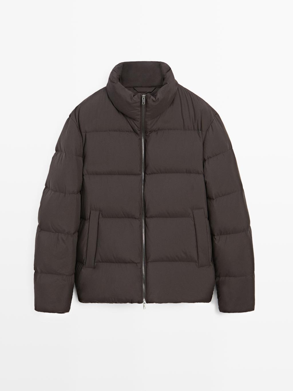 Water-repellent puffer jacket