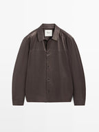 Nappa leather overshirt - LIMITED