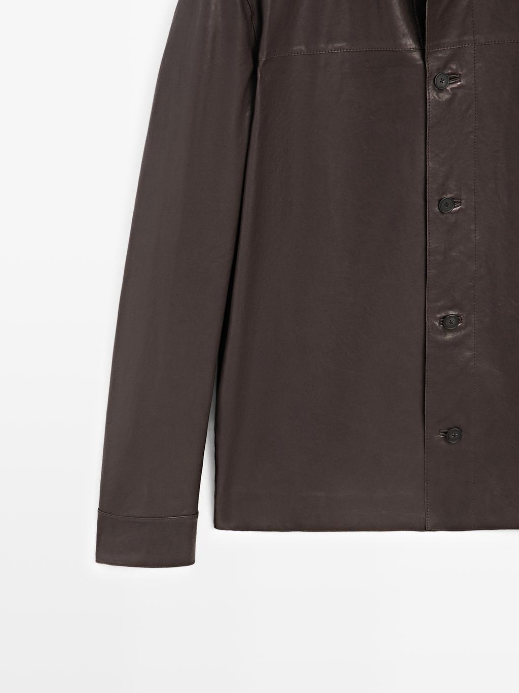 Nappa leather overshirt - LIMITED