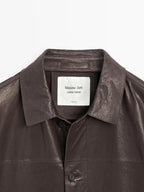 Nappa leather overshirt - LIMITED