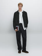 Suede leather jacket