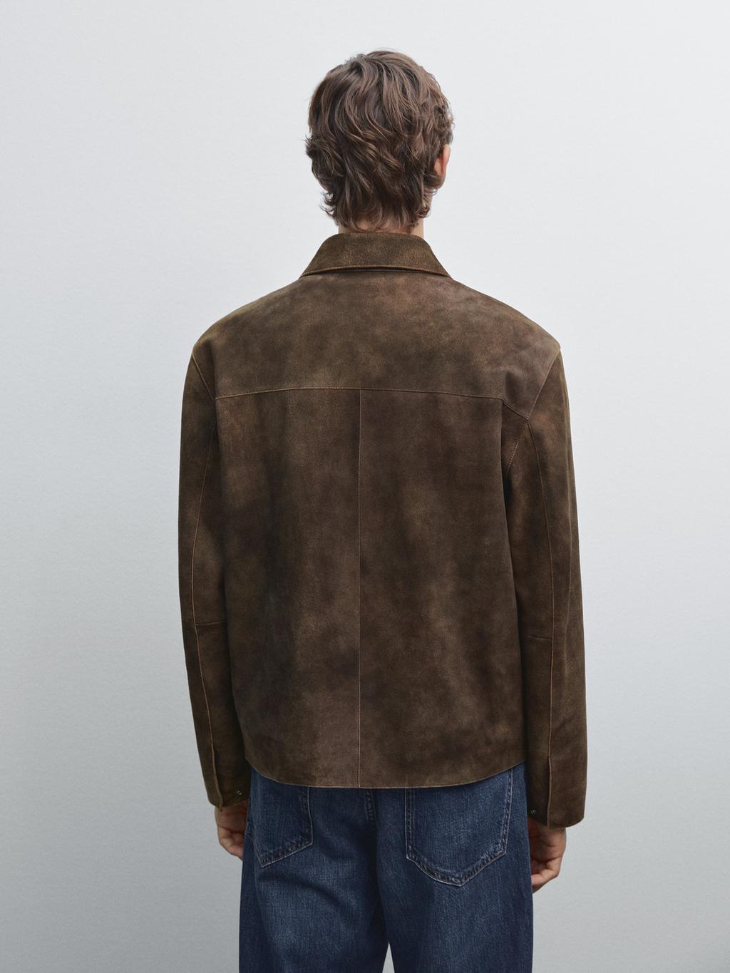 Suede goatskin jacket