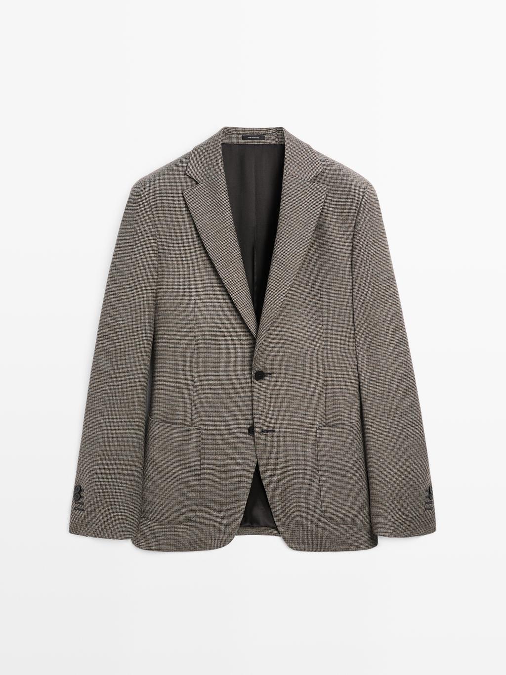 Houndstooth blazer