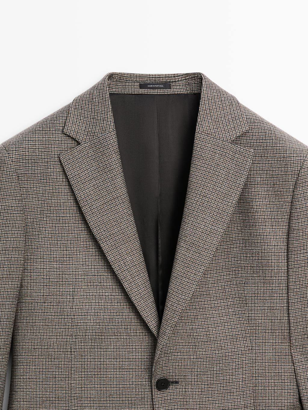 Houndstooth blazer
