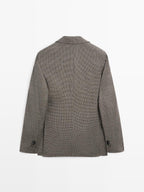 Houndstooth blazer