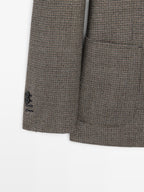 Houndstooth blazer