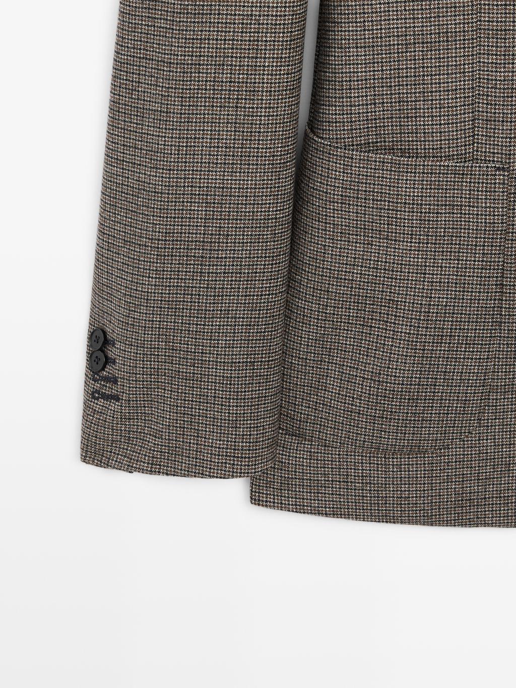 Houndstooth blazer