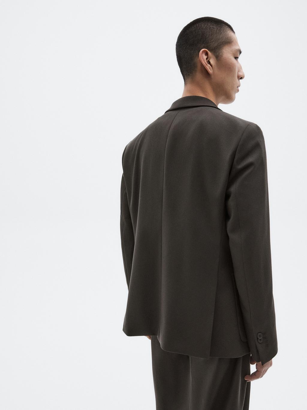 Suit blazer with notch lapel - LIMITED