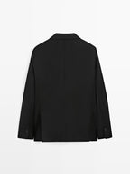 Flannel suit blazer - LIMITED